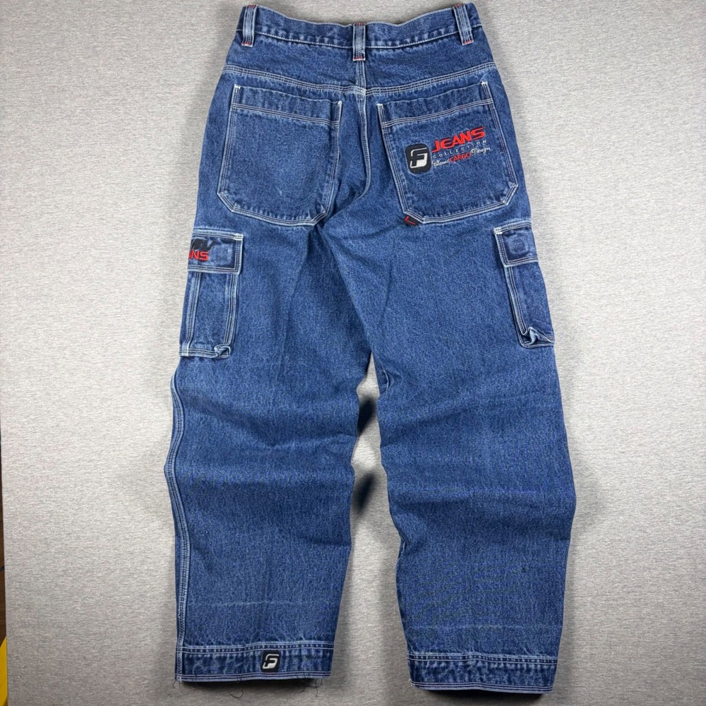 Vtg FUBU Collection Jeans 33x32 (Fits 32x31) Wide Leg Baggy Y2K Denim